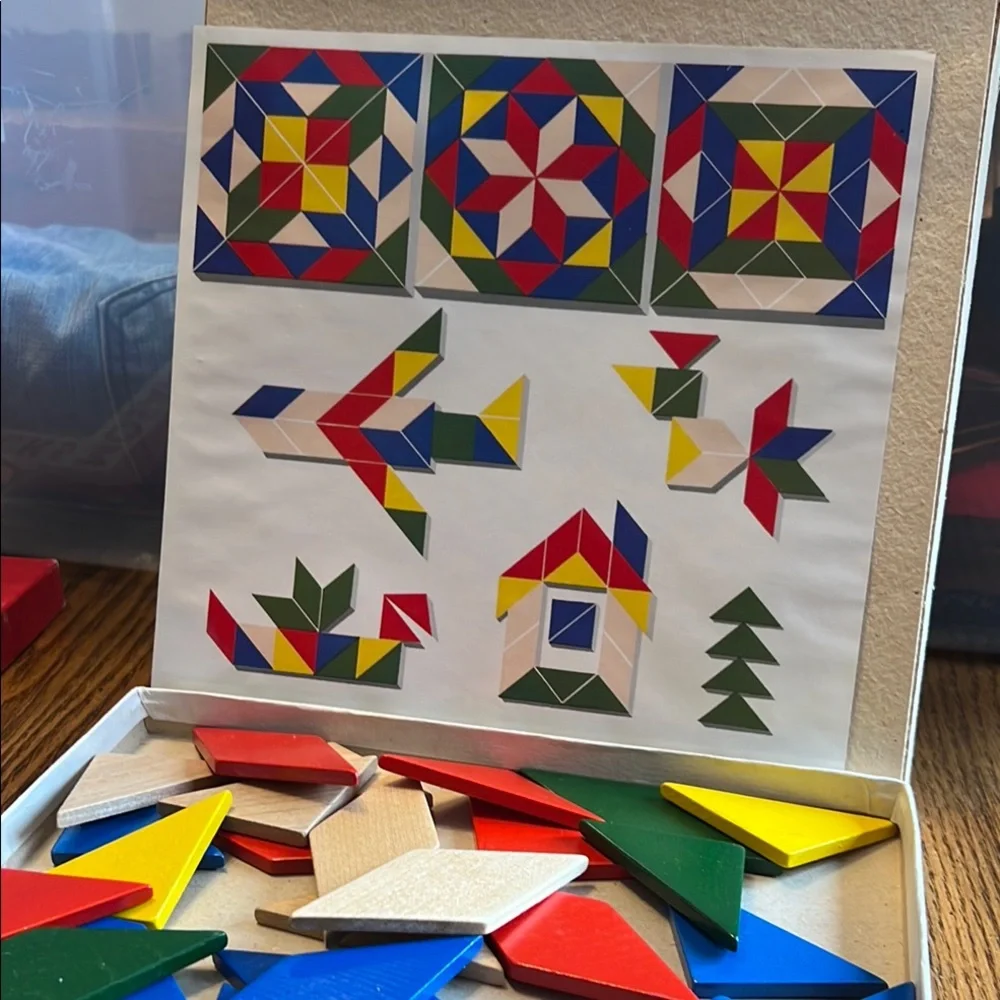 Mosaik Legespiel Mosaic Blocks - Colorful Wooden Learning Toy